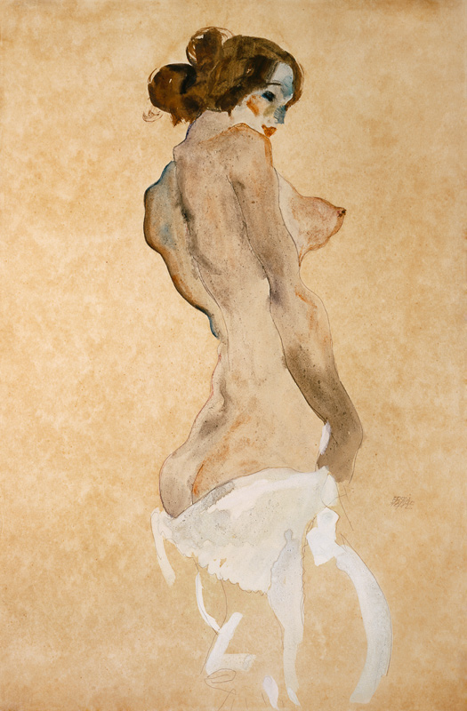 Standing Female Nude from Egon Schiele