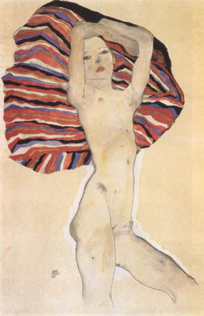 Act against coloured substance from Egon Schiele
