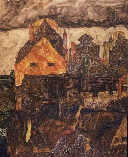 Krumau on the Molde from Egon Schiele