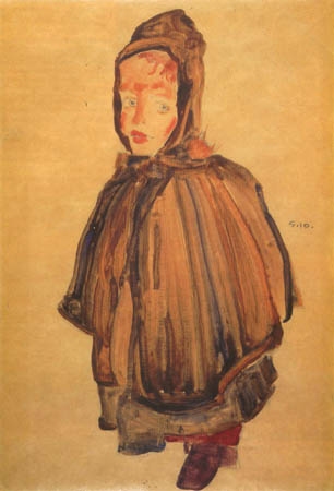 Girl with bonnet from Egon Schiele