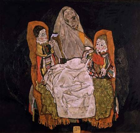 Mother with two children from Egon Schiele