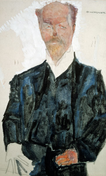 Portrait of Otto Wagner from Egon Schiele