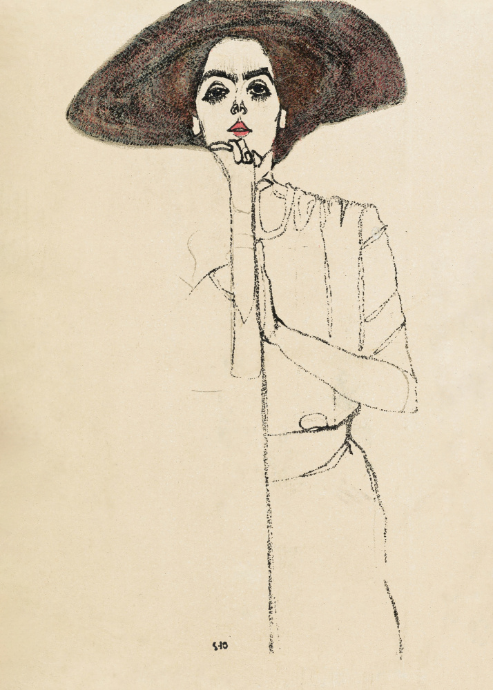 Portrait of a Woman 1910 from Egon Schiele