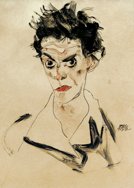 Self-portrait 1912 from Egon Schiele