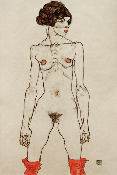 Standing Nude from Egon Schiele