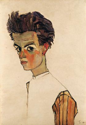 Self-Portrait with Striped Shirt