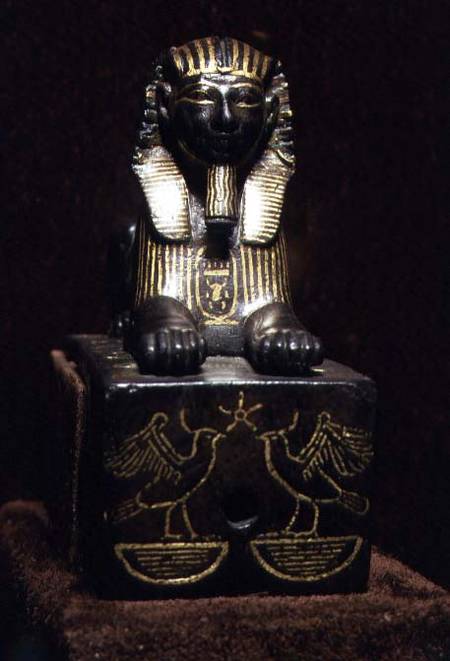 Statuette of a sphinx of King Tuthmosis III, New Kingdom from Egyptian
