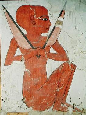 Naos deity, from the Tomb of Nefertari, New Kingdom