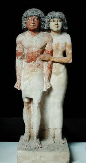Statue of Raherka and Meresankh, Old Kingdom