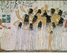 Weeping Women in a Funeral Procession, from the Tomb-Chapel of Ramose, Vizier and Governor of Thebes