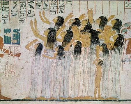 Weeping Women in a Funeral Procession, from the Tomb-Chapel of Ramose, Vizier and Governor of Thebes from Egyptian
