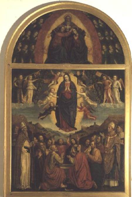 The Assumption (Maria Himmelfahrt) (altarpiece) from eigentl. Ambrogio da Fossano um Bergognone