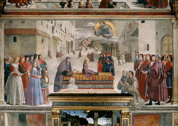 St.Francis Raises Child from  (eigentl. Domenico Tommaso Bigordi) Ghirlandaio Domenico
