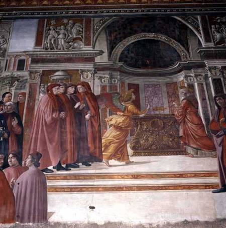 The Angel appearing to St. Zacharias in the Temple from  (eigentl. Domenico Tommaso Bigordi) Ghirlandaio Domenico