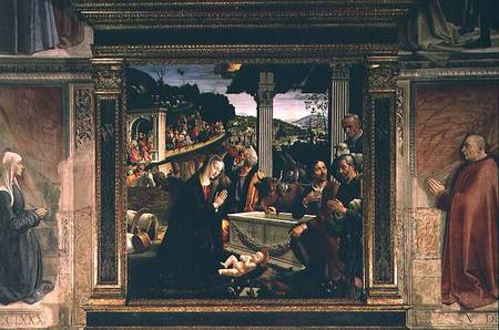 The Birth of Christ from  (eigentl. Domenico Tommaso Bigordi) Ghirlandaio Domenico