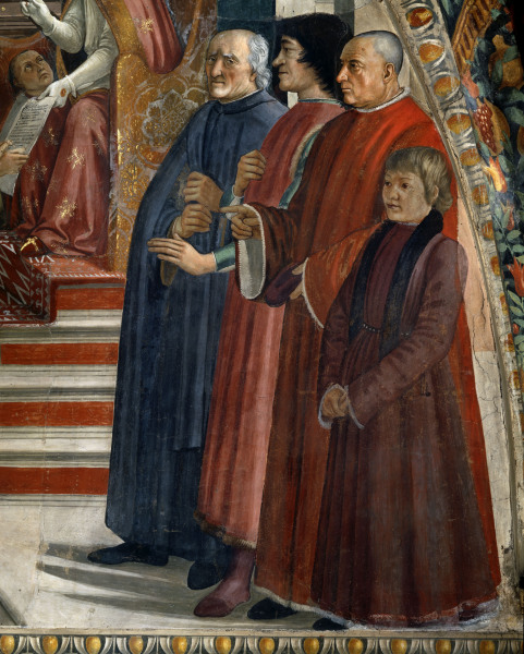 Lorenzo Medici a.o. from  (eigentl. Domenico Tommaso Bigordi) Ghirlandaio Domenico