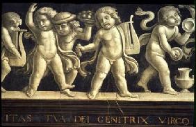 Frieze of Cherubs, from the Birth of the Virgin