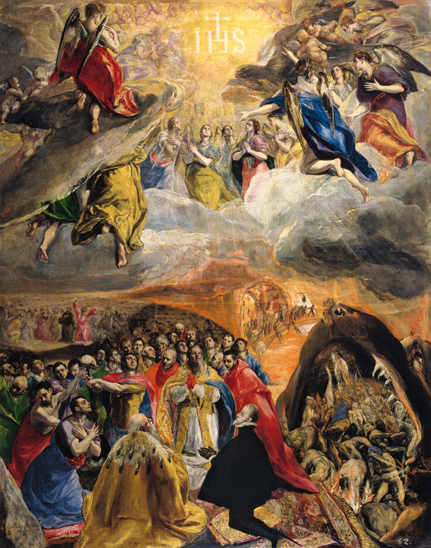 Adoration and Glorification of the name Jesu (so called Philipps II.'s Dream) from El Greco (aka Dominikos Theotokopulos)