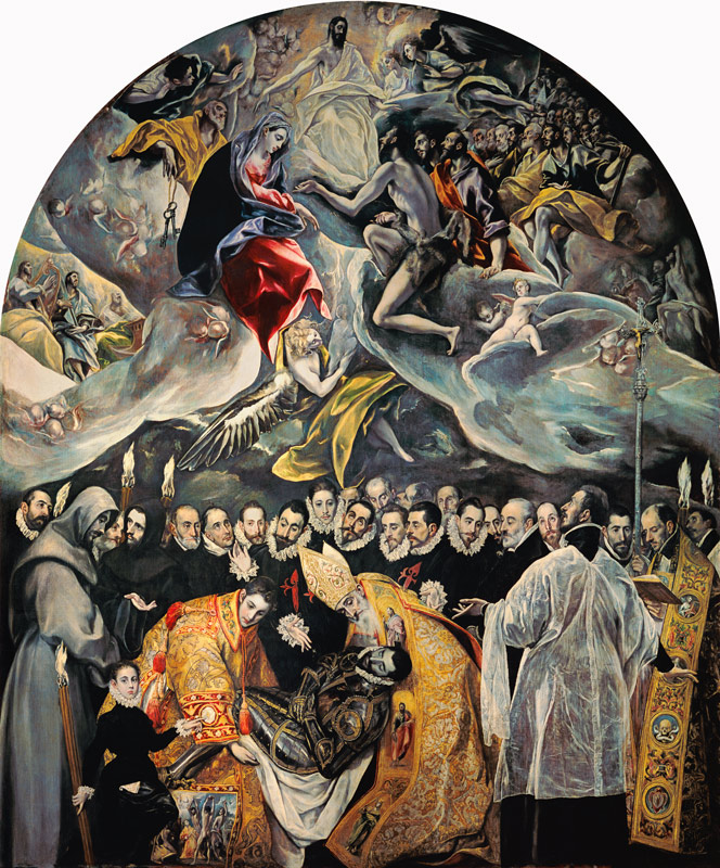 Funeral of the count of Orgaz from El Greco (aka Dominikos Theotokopulos)