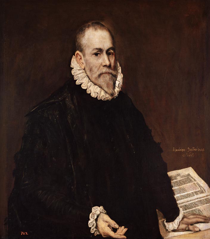 Portrait of the doctor Rodrigo de of La Fuente from El Greco (aka Dominikos Theotokopulos)