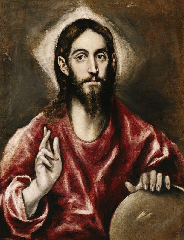 Salvator Mundi (Saviour of the World) from El Greco (aka Dominikos Theotokopulos)