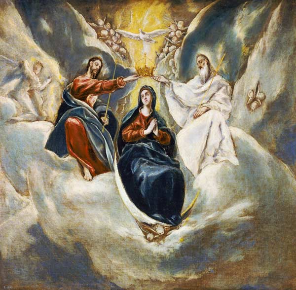 The Coronation of the Virgin from El Greco (aka Dominikos Theotokopulos)