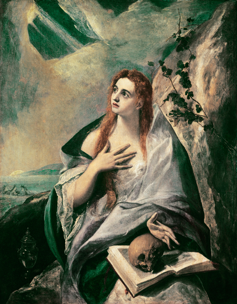 Magdalene doing Penance from El Greco (aka Dominikos Theotokopulos)