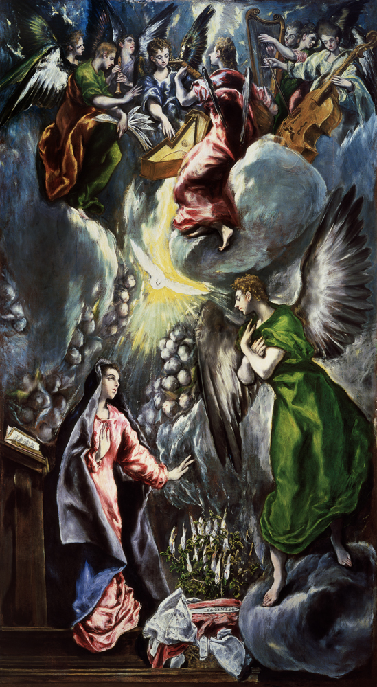 Mariä proclamation of II from El Greco (aka Dominikos Theotokopulos)