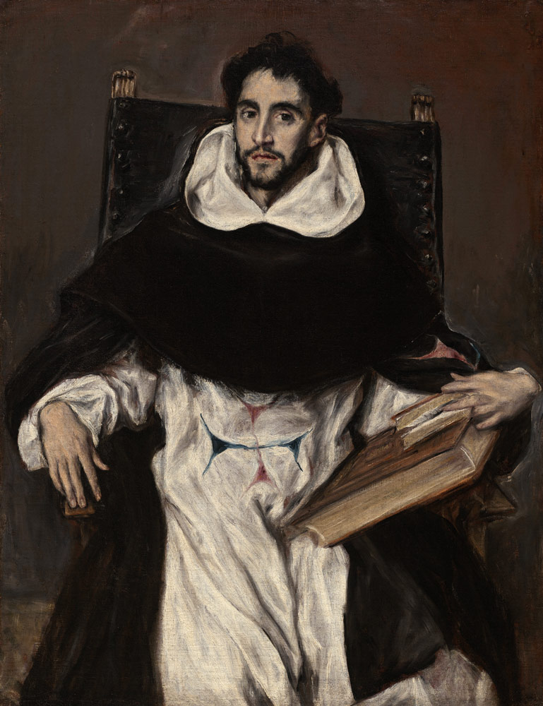 Porträt des Fray Hortensio Félix Paravicino from El Greco (aka Dominikos Theotokopulos)