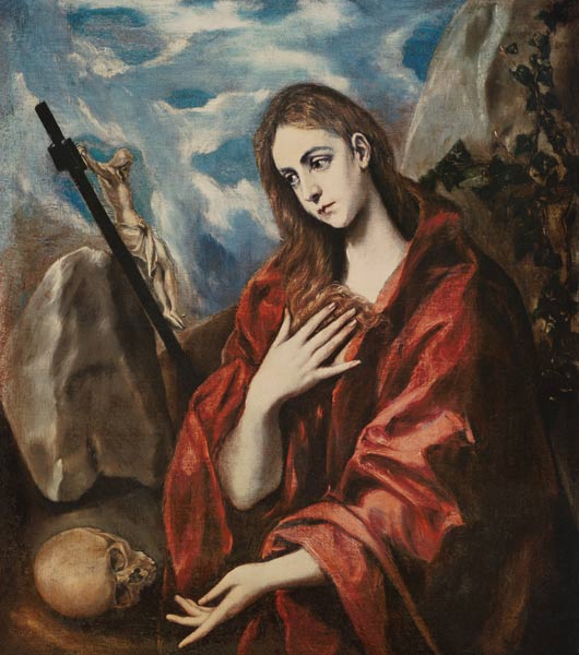Repentant Mary Magdalene from El Greco (aka Dominikos Theotokopulos)