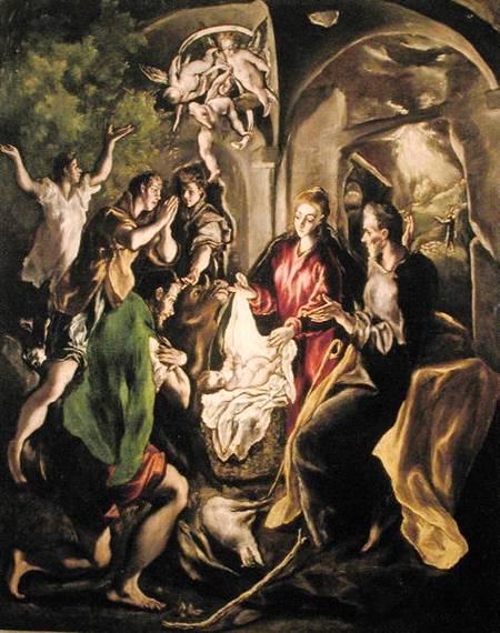 Adoration of the Shepherds from El Greco (aka Dominikos Theotokopulos)