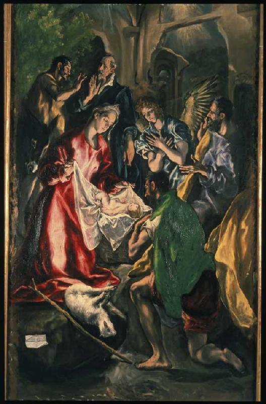 Adoration of the Shepherds from El Greco (aka Dominikos Theotokopulos)