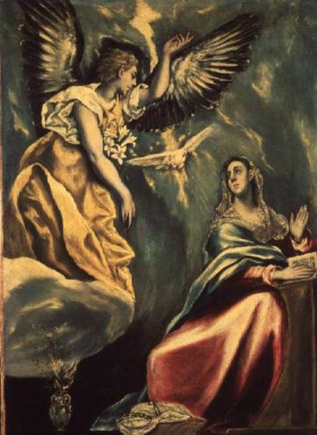 The Annunciation from El Greco (aka Dominikos Theotokopulos)