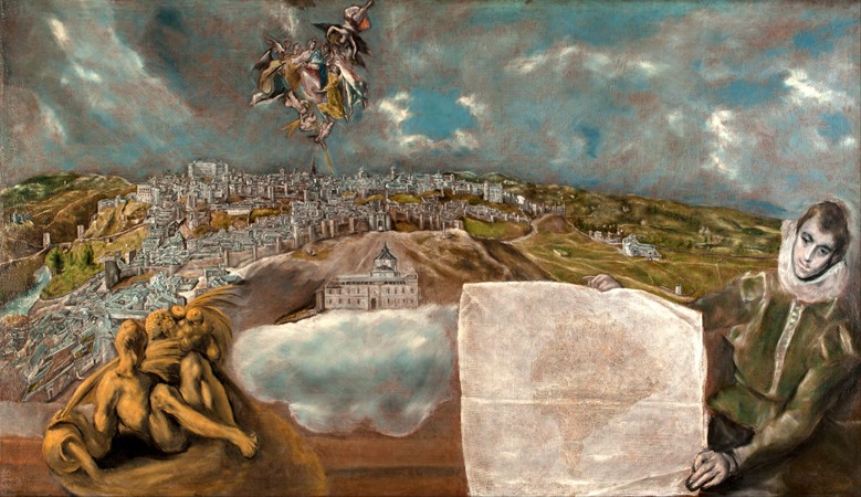 View and Plan of Toledo from El Greco (aka Dominikos Theotokopulos)