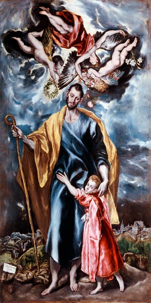 St. Joseph and the Christ Child from El Greco (aka Dominikos Theotokopulos)