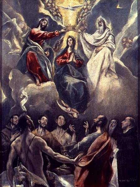 The Coronation of the Virgin from El Greco (aka Dominikos Theotokopulos)
