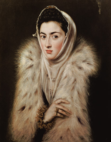 Lady with a Fur from El Greco (aka Dominikos Theotokopulos)