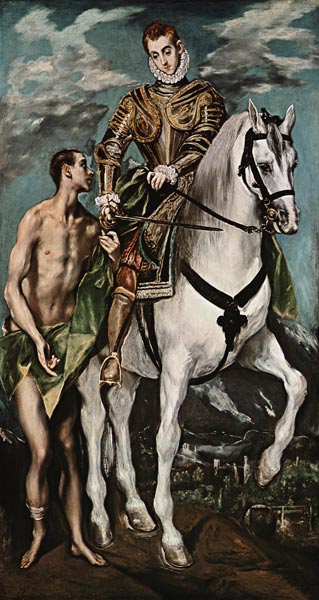 Saint Martin with beggar from El Greco (aka Dominikos Theotokopulos)