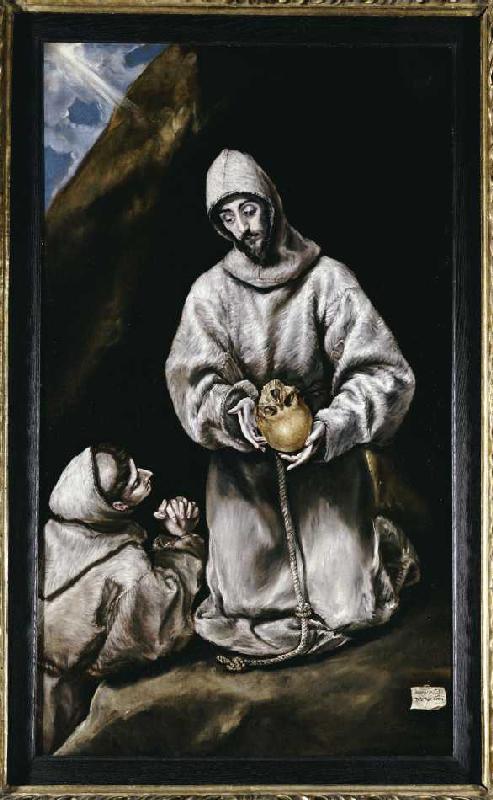 Der heiliger Franziskus meditierend. from El Greco (aka Dominikos Theotokopulos)