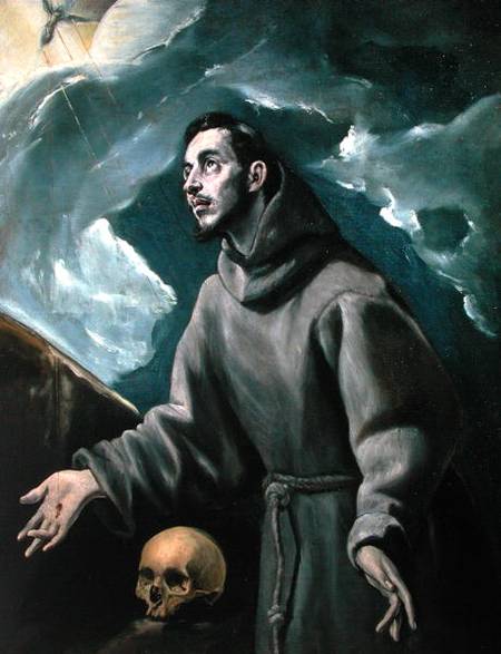 St. Francis Receiving the Stigmata from El Greco (aka Dominikos Theotokopulos)