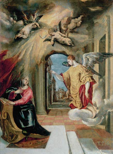 Proclamation of Mariä from El Greco (aka Dominikos Theotokopulos)