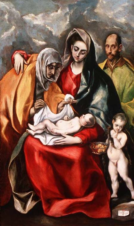 The Holy Family with St.Elizabeth from El Greco (aka Dominikos Theotokopulos)