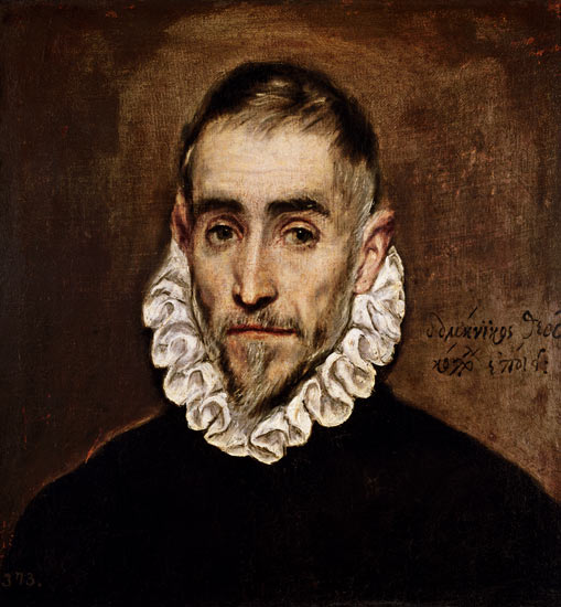 Portrait of an unknown gentleman from El Greco (aka Dominikos Theotokopulos)