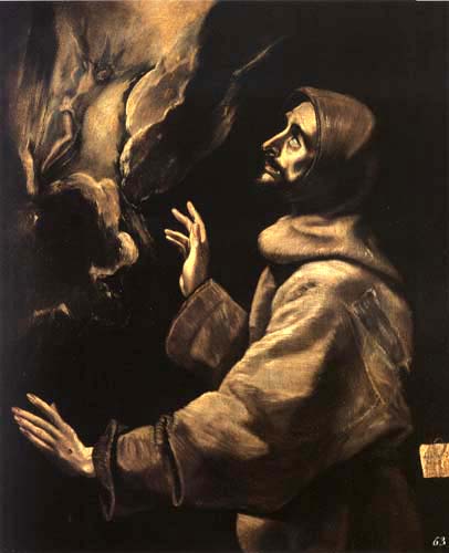 Stigmatisation of the St. Franziskus II from El Greco (aka Dominikos Theotokopulos)