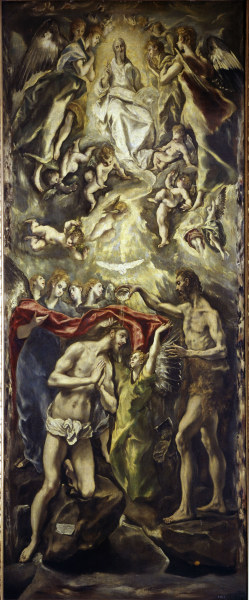 Baptism of Christ from El Greco (aka Dominikos Theotokopulos)