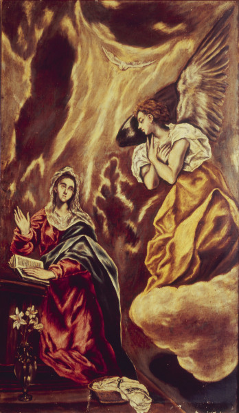 Annunciation to Mary from El Greco (aka Dominikos Theotokopulos)