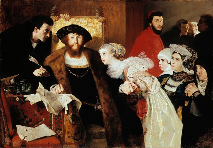 Christian II Signing the Death Warrant of Torben Oxe from Eilif Peterssen