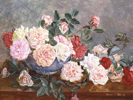 Roses in a Blue Vase from Eleanor Stuart Wood