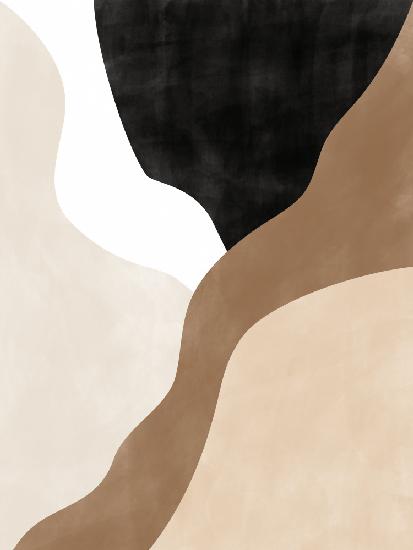 Abstract Beige and Brown Art No.2