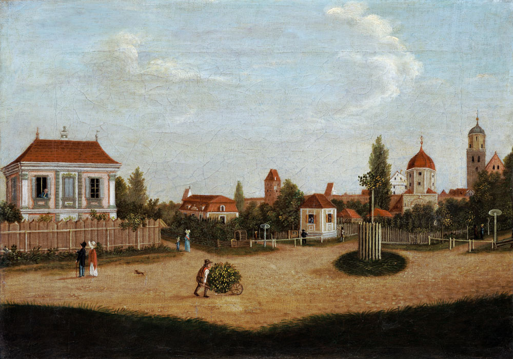 In front of the Westertor in Memmingen from Elias Friedrich Küchlin
